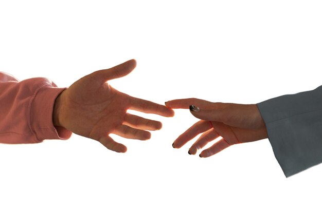 Handgebaren die vriendschap tussen mensen vertegenwoordigen