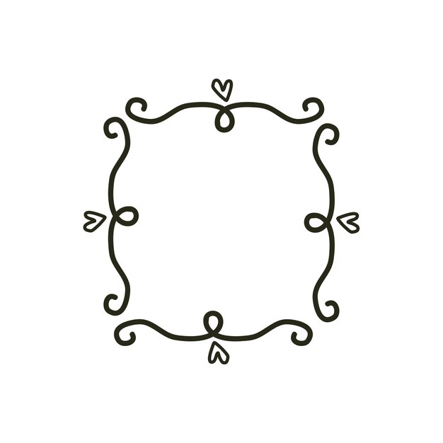 Handgetekend boordmotief