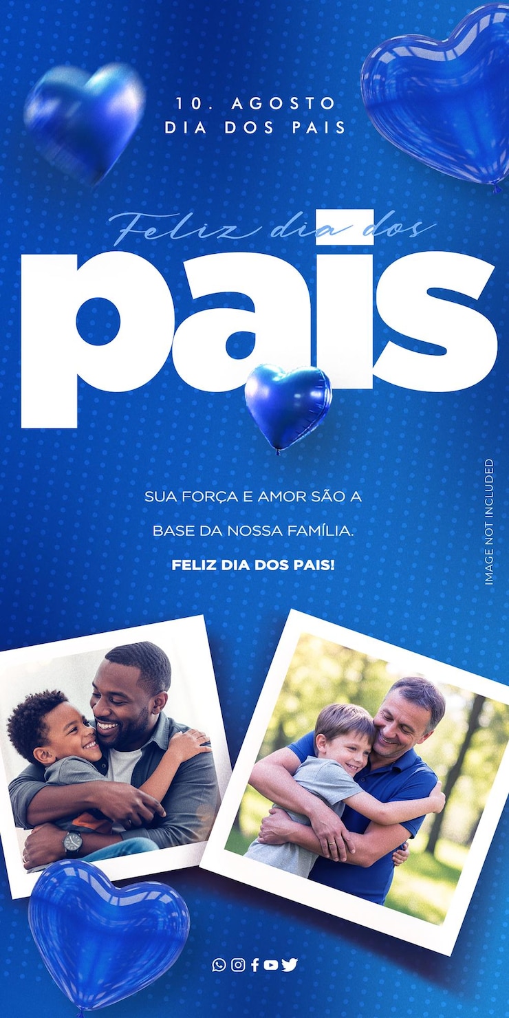 PSD gratuito happy fathers day social media template editable psd