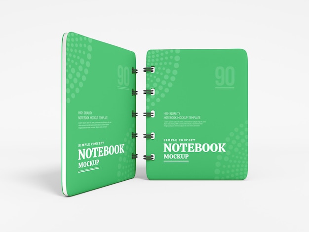 Hardcover notebook dagboek mockup