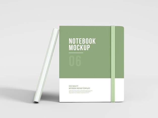 Hardcover notebook dairy mockup Gratis Psd