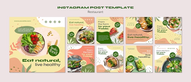 Heerlijk eten restaurant instagram posts