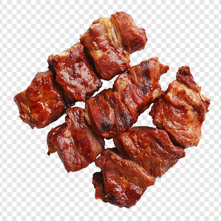 Gratis PSD heerlijke gegrilde varkensribbetjes een culinaire verrassing