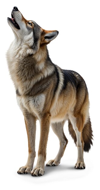 El hermoso lobo aislado
