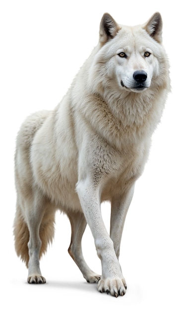 El hermoso lobo aislado