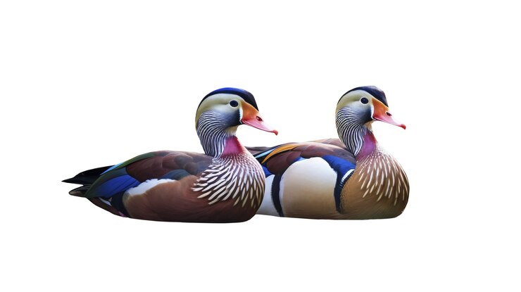 PSD gratuito hermoso pato aislado