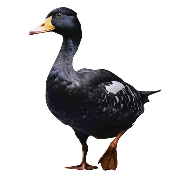 Hermoso pato aislado
