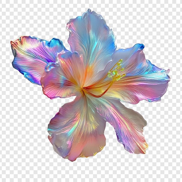 El hibisco iridescente una sinfonía de tonos pastel