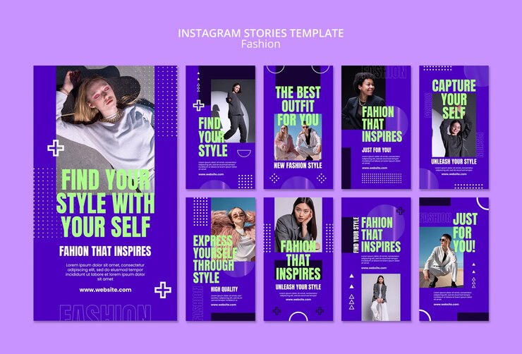PSD gratuito historias de eventos de moda en instagram