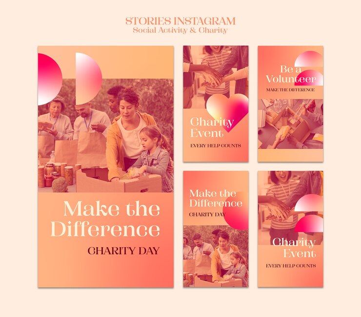 PSD gratuito historias de instagram de actividad social degradada