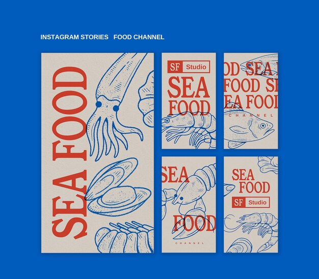 Historias de Instagram del canal de comida