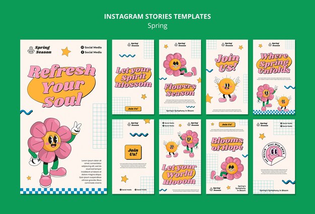 Historias de Instagram de la celebración de la primavera