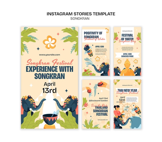 Las historias de Instagram de la celebración de Songkran