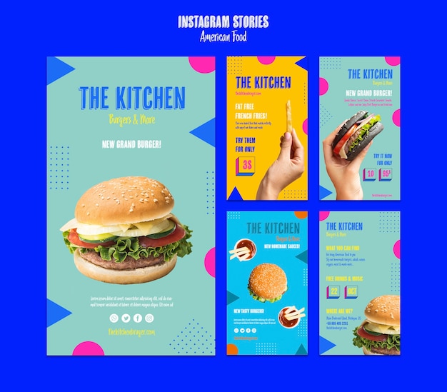 Historias de instagram comida americana