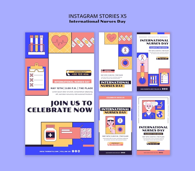 Historias de Instagram para el Día Internacional de las Enfermeras