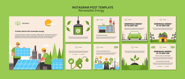 Historias de instagram de energías renovables