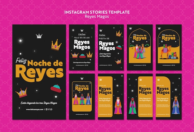 Las historias de instagram de los reyes magos.