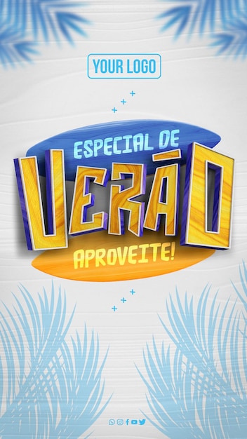 Historias de redes sociales especial de verano disfruta