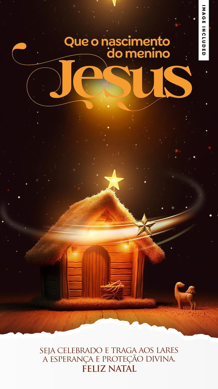 PSD gratuito historias en las redes sociales feliz navidad nacimiento de bebé jesús