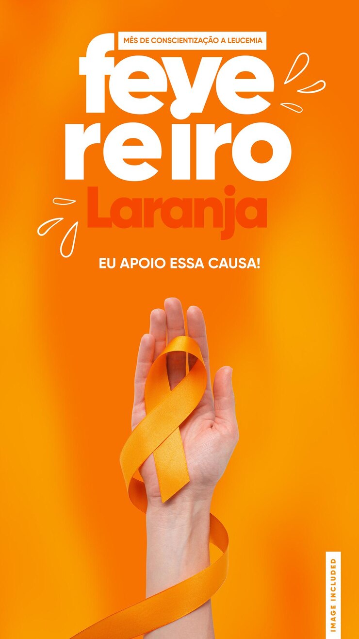 PSD gratuito historias de las redes sociales naranja de febrero.