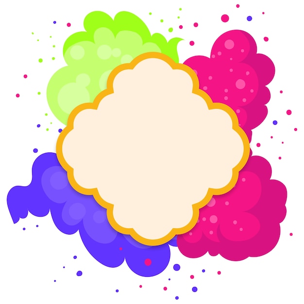 Gratis PSD holi poeder explosie illustratie