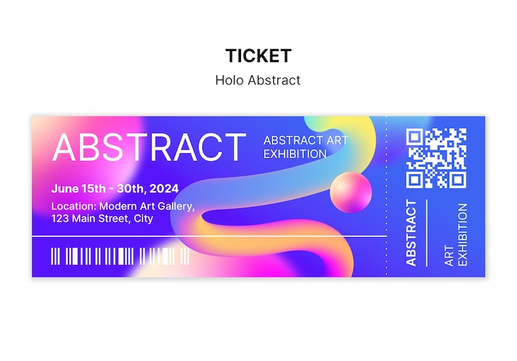 Gratis PSD holo abstracte sjabloonontwerp
