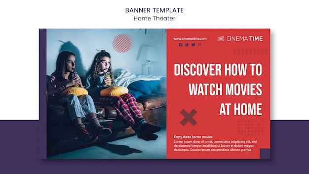 Home theater horizontale banner