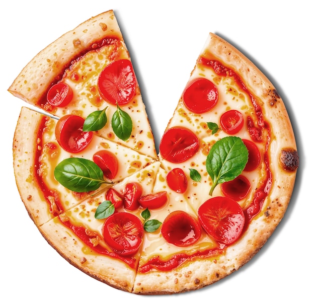 Hoofdbeeld van een heerlijke pizza