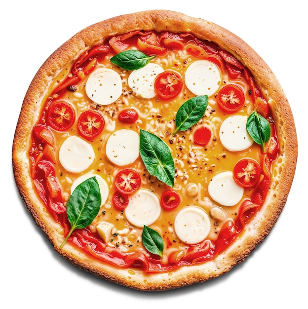Hoofdbeeld van een heerlijke pizza