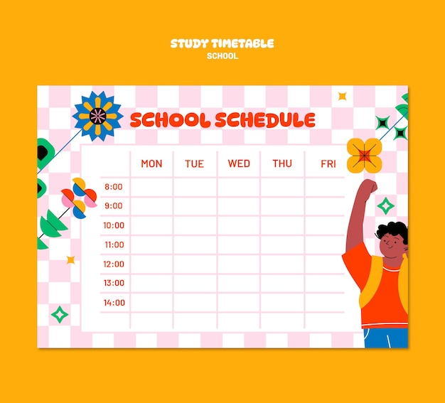 Horario semanal escolar