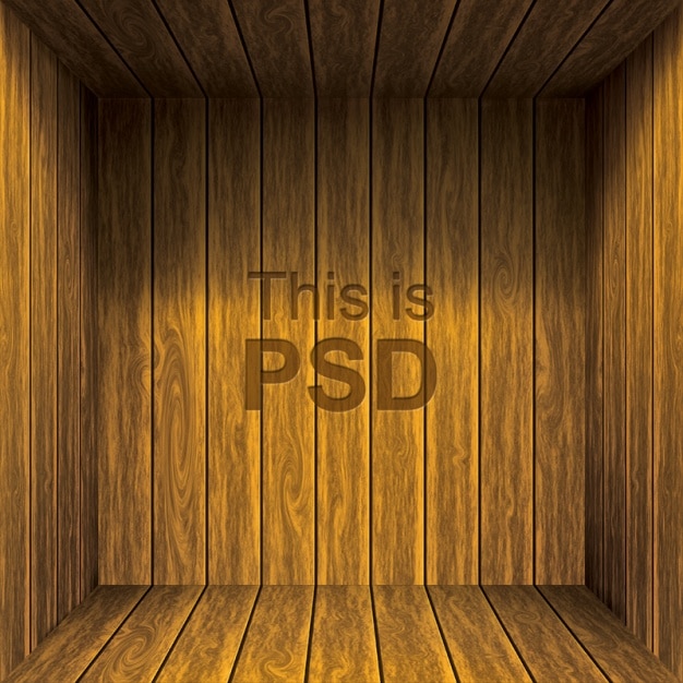 Gratis PSD houten achtergrond ontwerp
