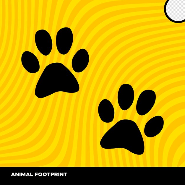 huellas animales para composiciones de felinos y perros