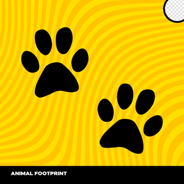 huellas animales para composiciones de felinos y perros