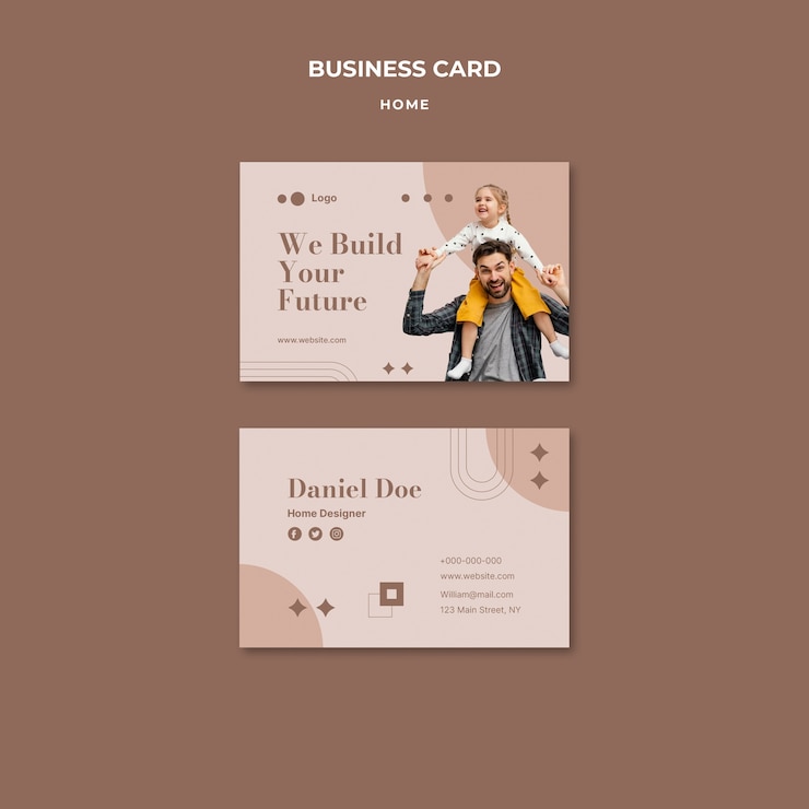 Gratis PSD huis interieur visitekaartje