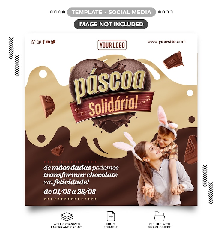PSD gratuito i social media alimentano la solidarietà pasquale per le donazioni