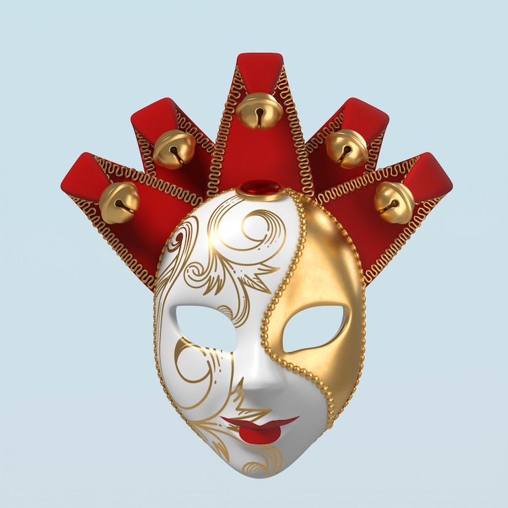 Gratis PSD icon van het venetiaanse carnaval