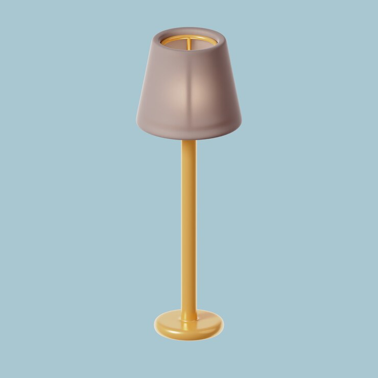 PSD gratuito icona 3d di mobili con lampada