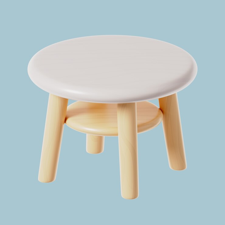 PSD gratuito icona 3d di mobili con tavolo da caffè