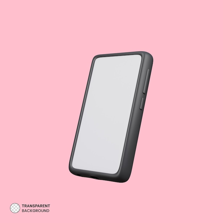 PSD gratuito icona del telefono mobile isolato rendering 3d illustrazione