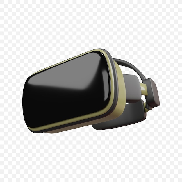 Icona della cuffia VR per realtà virtuale Illustrazione di rendering 3d isolata