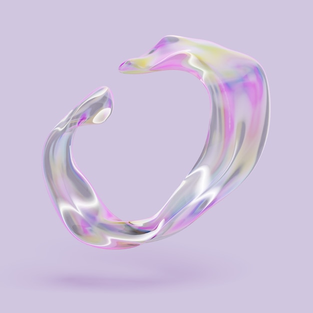 Icona di forma fluida astratta 3D
