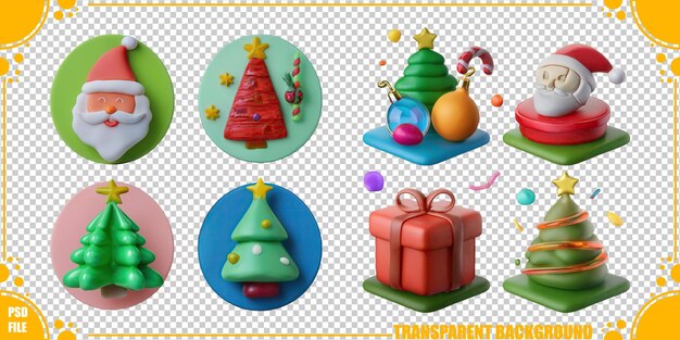 Iconen en decoraties voor Kerstmis