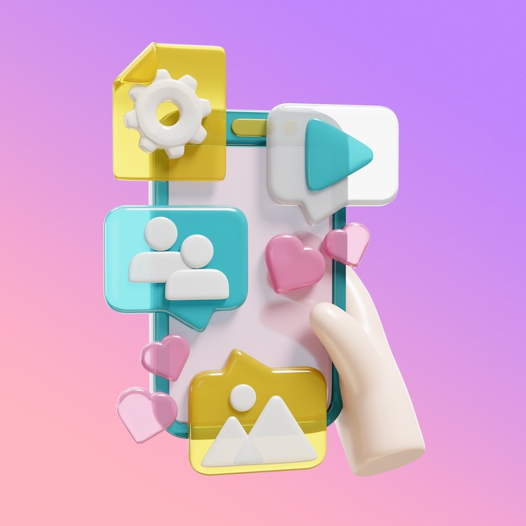 Gratis PSD iconen voor marketingglas