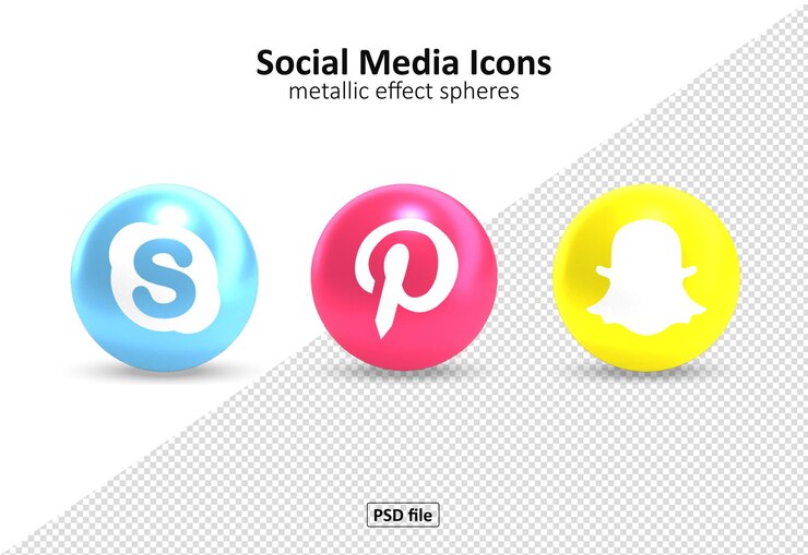 PSD gratuito iconica dei social media