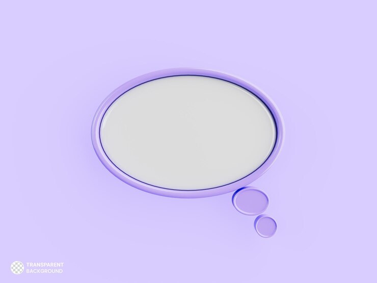 PSD gratuito iconica della bolla vocale 3d