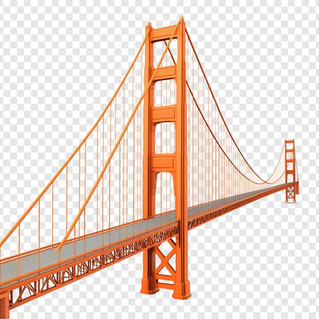 El icónico puente Golden Gate en 3D