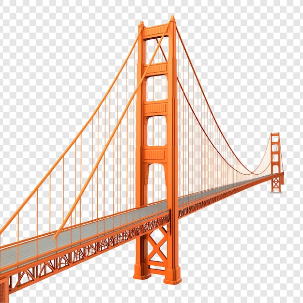El icónico puente Golden Gate en 3D