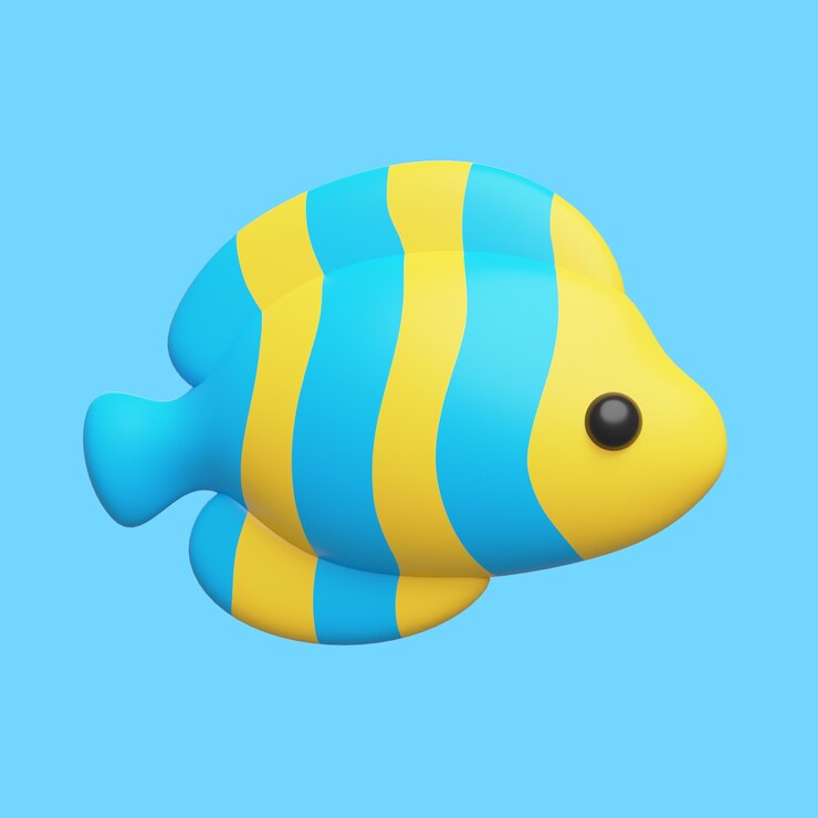 PSD gratuito icono 3d con animales acuáticos