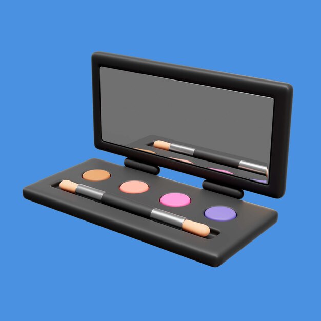 Icono 3d de belleza y maquillaje