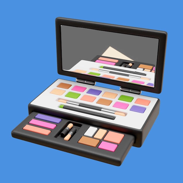 PSD gratuito icono 3d de belleza y maquillaje